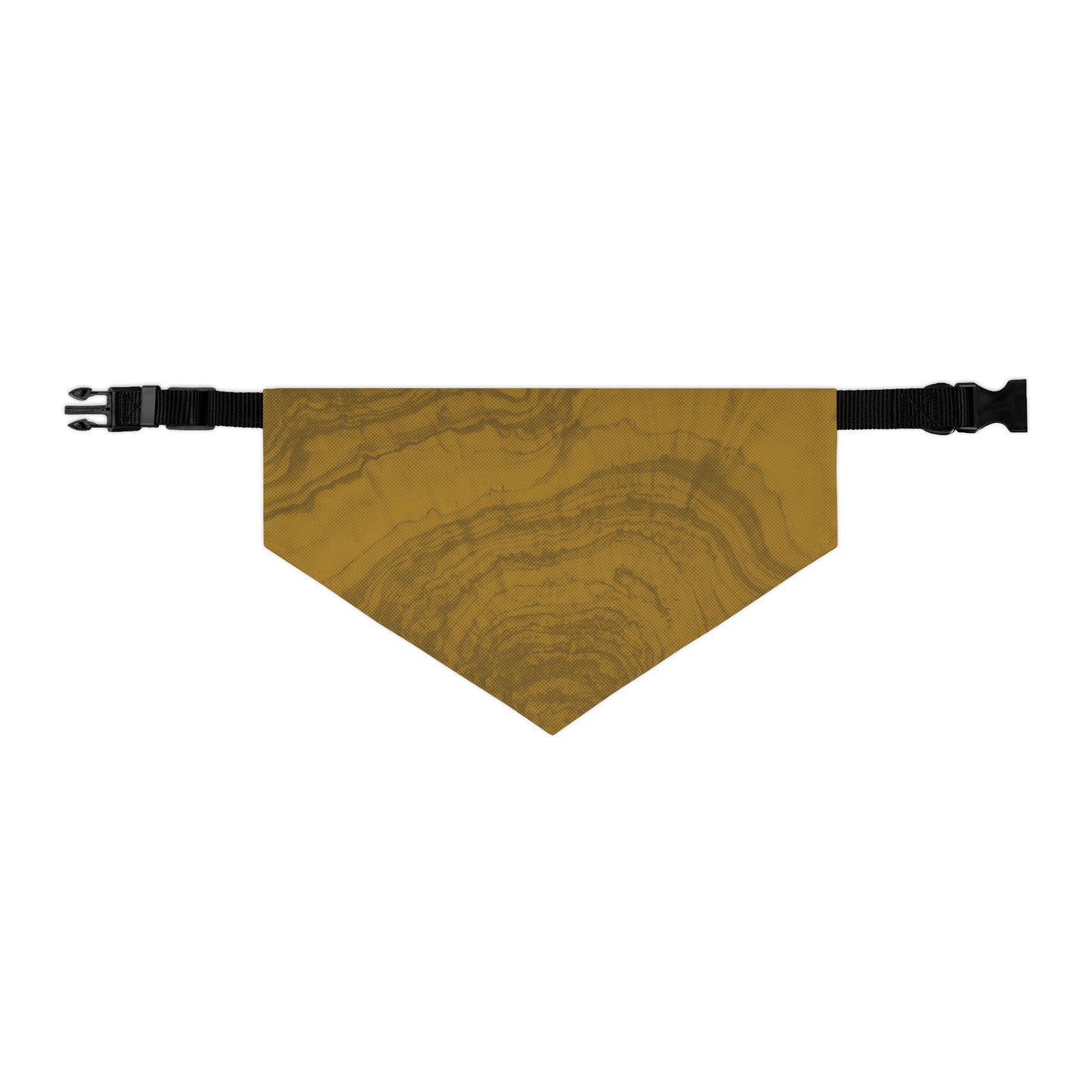 Halftone Woodgrain Bandana Collar