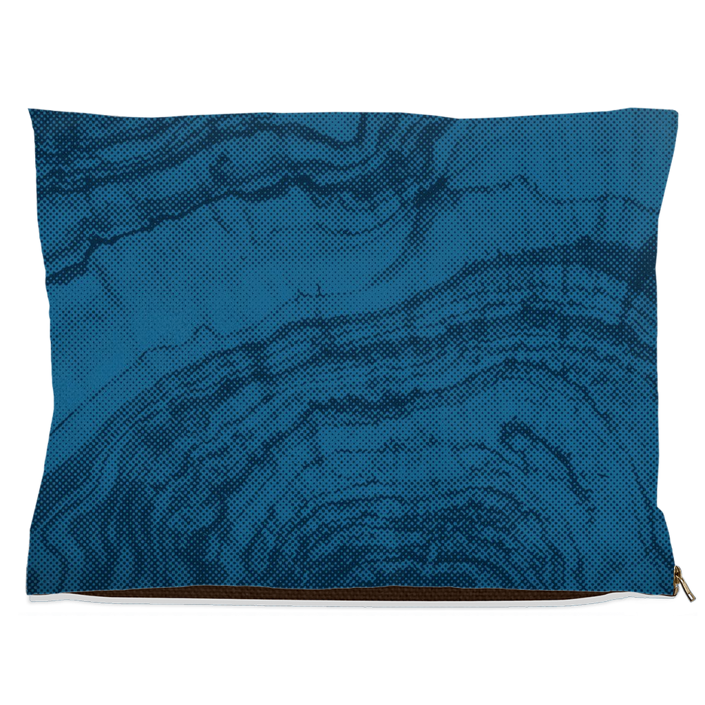 "Woodsy" Dog Bed ā Blue Woodgrain