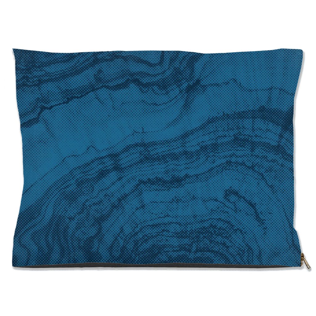 "Woodsy" Dog Bed ā Blue Woodgrain