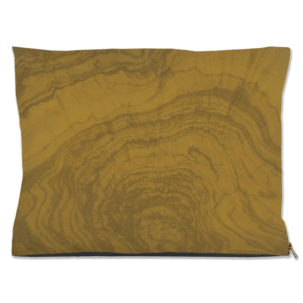 "Woodsy" Dog Bed β Ochre Woodgrain