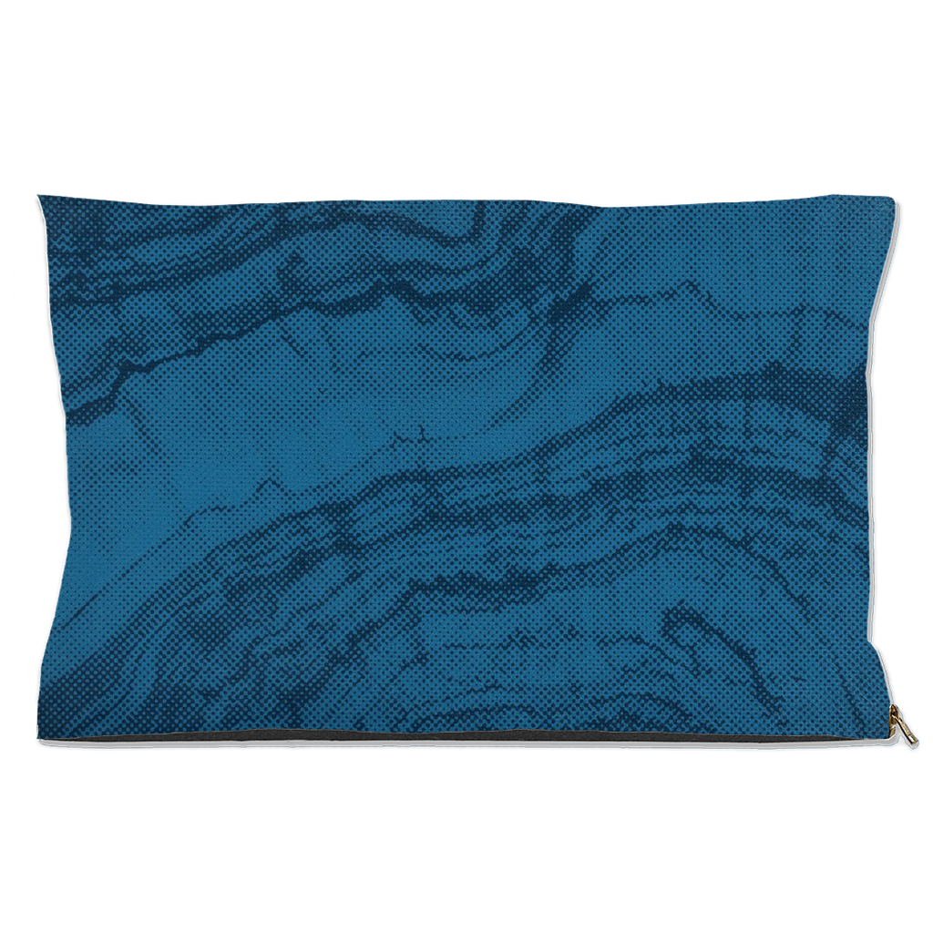 "Woodsy" Dog Bed ā Blue Woodgrain