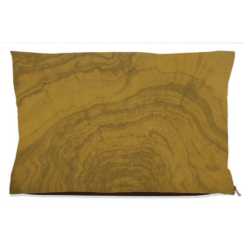"Woodsy" Dog Bed β Ochre Woodgrain