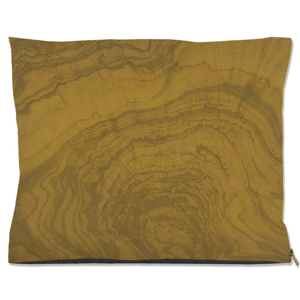 "Woodsy" Dog Bed β Ochre Woodgrain