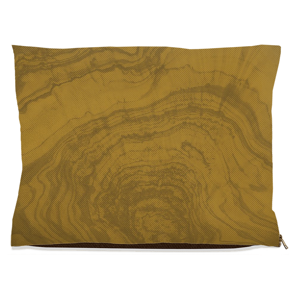 "Woodsy" Dog Bed β Ochre Woodgrain