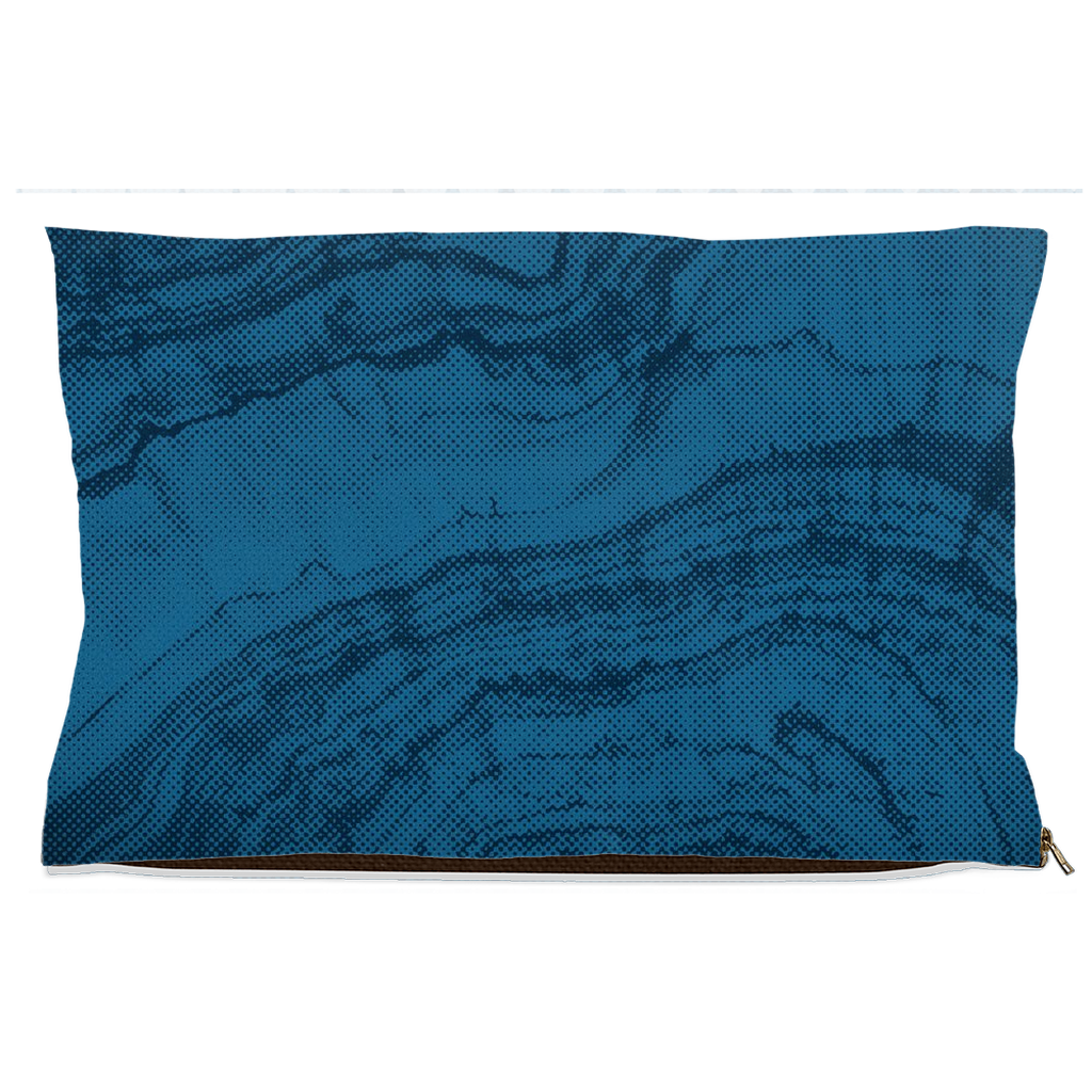 "Woodsy" Dog Bed ā Blue Woodgrain