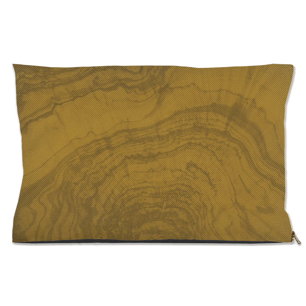 "Woodsy" Dog Bed β Ochre Woodgrain