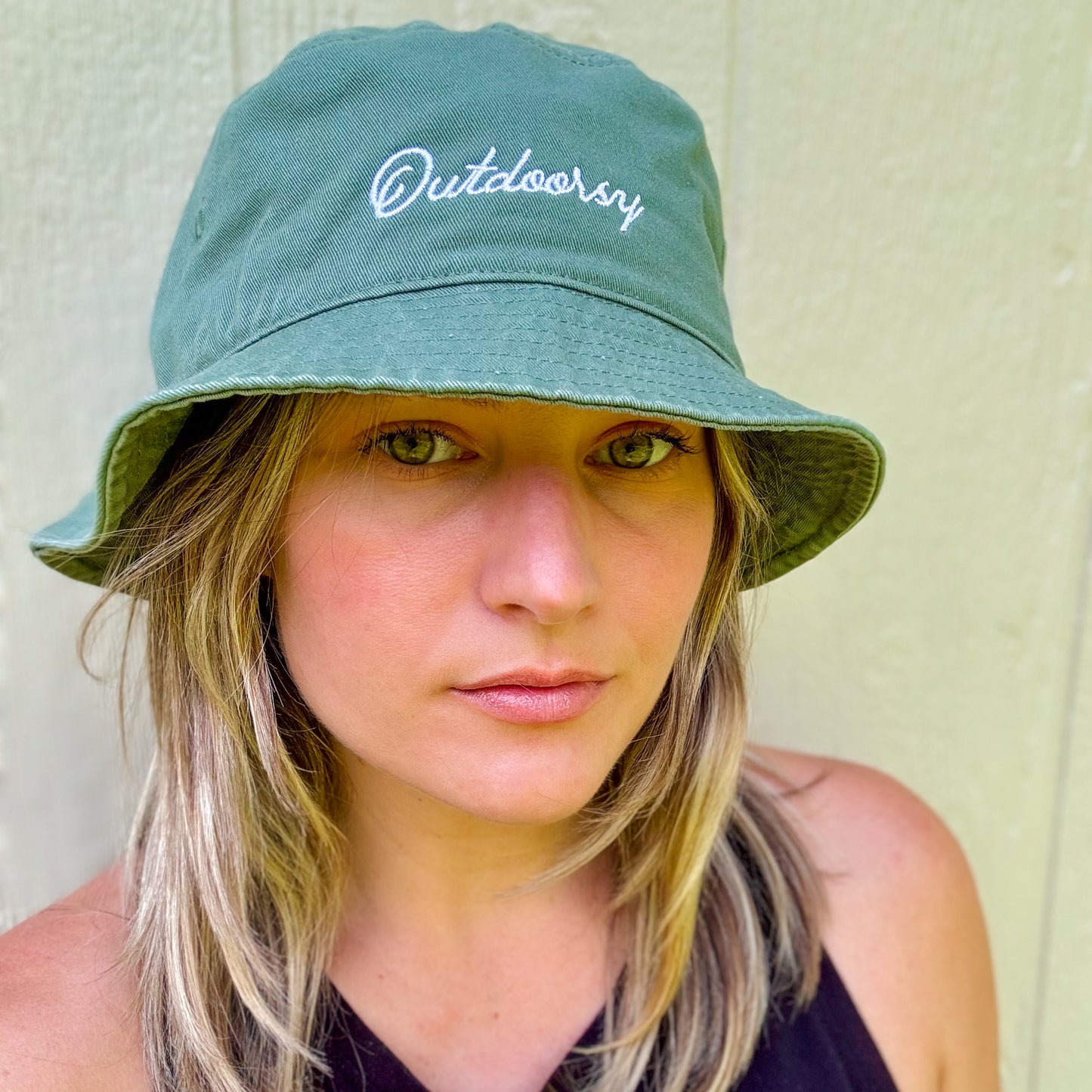Outdoorsy Bucket Hat- Army Green
