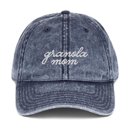 Granola Mom Hat - Washed Denim